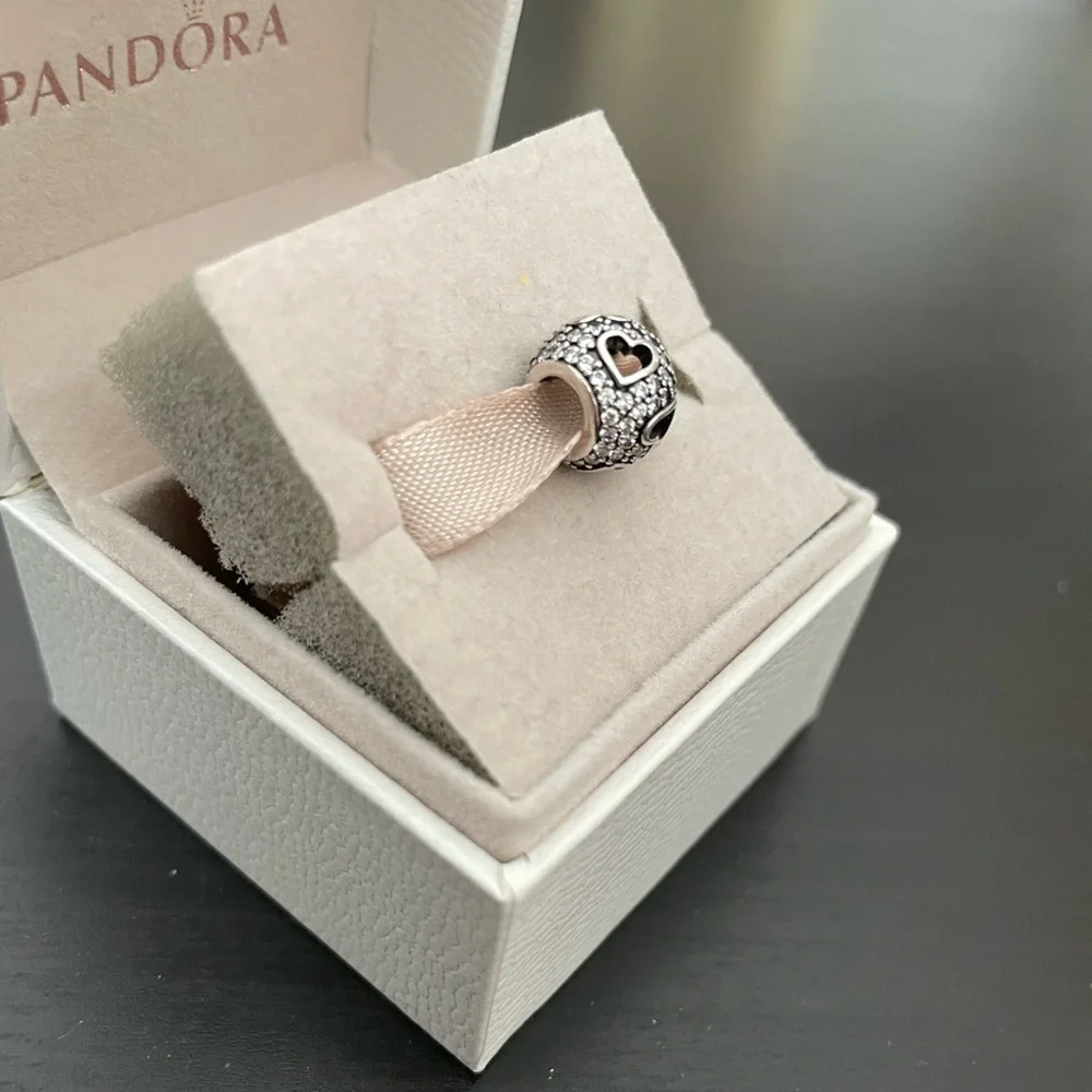 Pandora cz heart charm